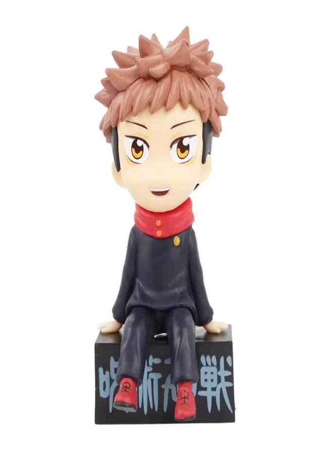 FUNFOB Jujutsu Kaisen Yuji Itadori Action Figure Height -10cm Collectible for Anime Fans Manga Weeb PVC Multicolour (Yuji On Box) - Image 1